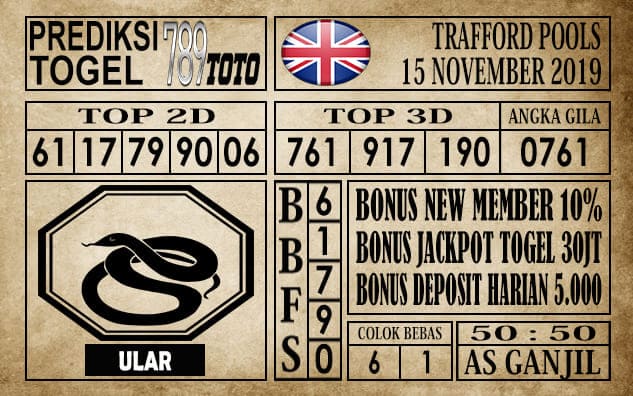 Prediksi Trafford Pools 15 November 2019