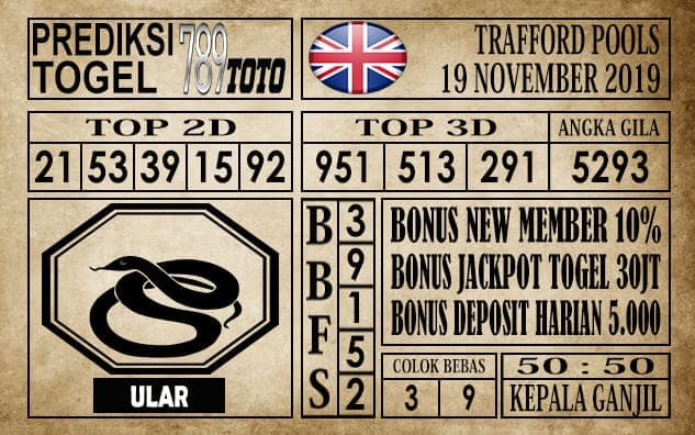 Prediksi Trafford Pools 19 November 2019