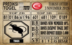 Prediksi Turkish Lottery 03 November 2019