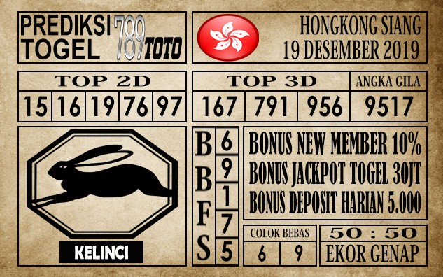 Prediksi Hongkong Siang Hari Ini