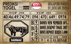 SGP-01012020 Prediksi Singapore Pools Hari Ini