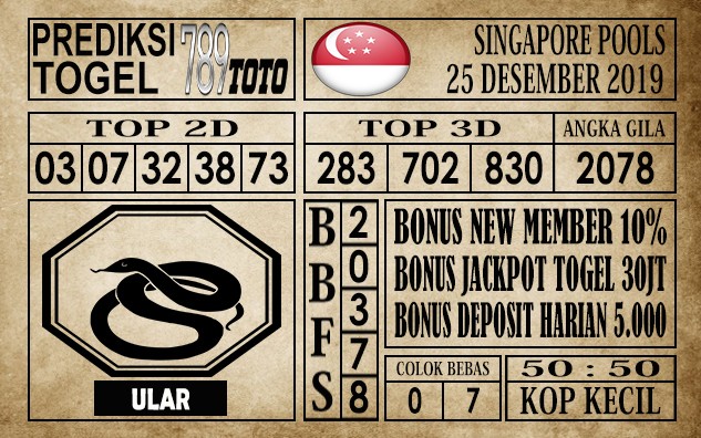 Prediksi Singapore Pools Hari Ini