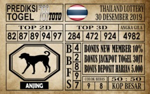 Thailand-30122019 Prediksi Thailand Lottery Hari Ini