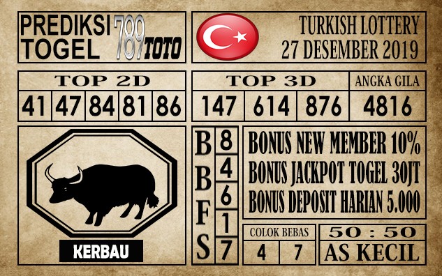 Prediksi Turkish Lottery Hari Ini