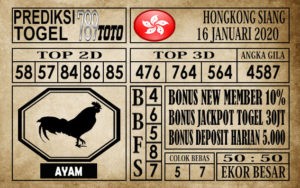 Prediksi Hongkong Siang Hari Ini