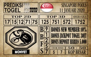 Prediksi Singapore Hari ini