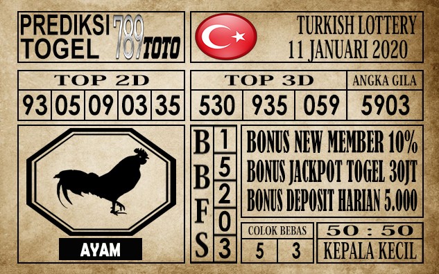 Prediksi Turkish Lottery Hari ini