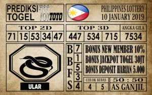 Prediksi Filipina PCSO Hari Ini 10 Jan 2020