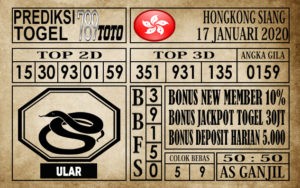 Prediksi Hongkong Siang Hari Ini