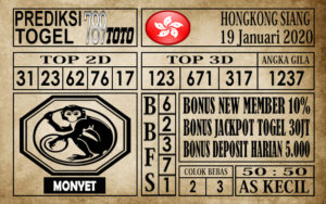 Prediksi hongkong siang hari ini