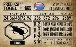 sdy31 Prediksi Sydney Pools Hari Ini