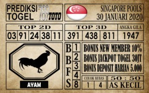 sgp30 Prediksi Singapore Pools Hari ini 30 Jan 2020