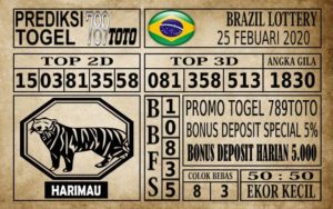 BZ Prediksi Brazil Lottery Hari Ini 25 Feb 2020