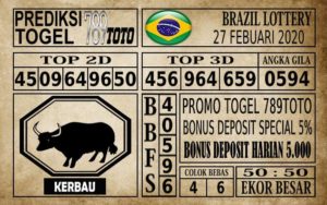 BZ Prediksi Brazil Lottery Hari Ini 27 Feb 2020