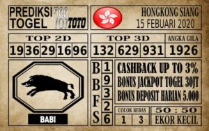 HK Siang Prediksi Hongkong Siang Hari Ini