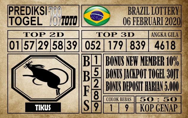 prediksi brazil lottery hari ini