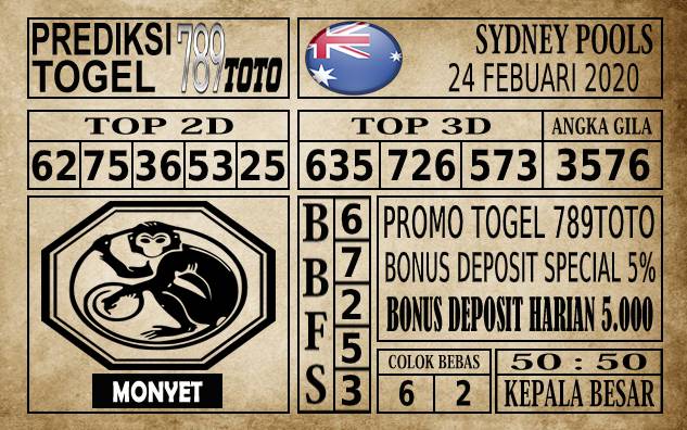 Prediksi Sydney Pools Hari Ini 24 Feb 2020