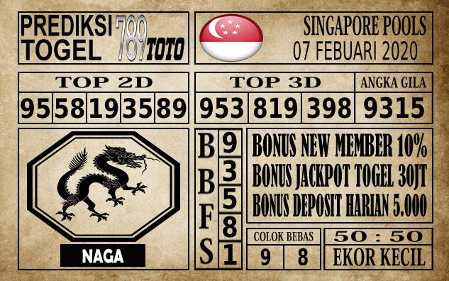 Prediksi Singapore Pools Hari ini
