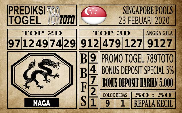 Prediksi Singapore Pools Hari ini
