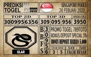SG Prediksi Singapore Pools Hari ini 26 Feb 2020