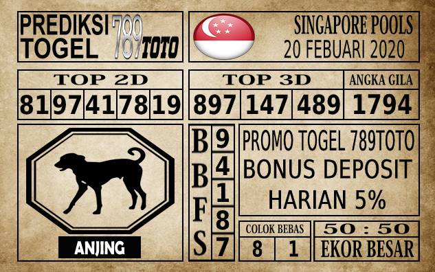 Prediksi Singapore Pools Hari ini