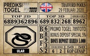 TF Prediksi Trafford Pools Hari Ini 29 Feb 2020