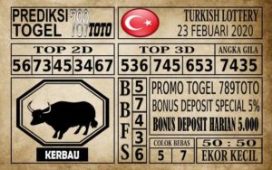 TK Prediksi Turkish Lottery Hari Ini 23 Feb 2020