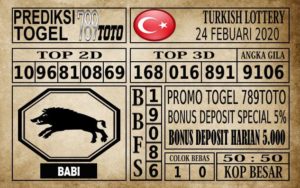 TK Prediksi Turkish Lottery Hari Ini 24 Feb 2020