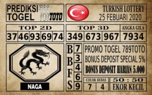 TK Prediksi Turkish Lottery Hari Ini 25 Feb 2020