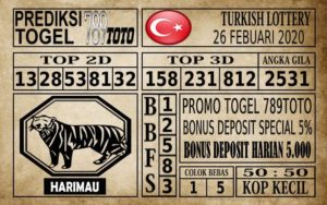 TZK Prediksi Turkish Lottery Hari Ini 26 Feb 2020