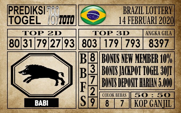 Prediksi Brazil Lottery Hari Ini
