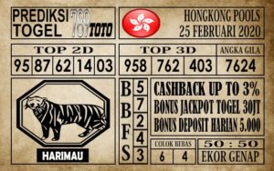 Prediksi Hongkong Pools Hari Ini