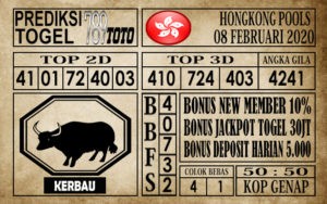 Prediksi Hongkong Pools Hari Ini 08 Feb 2020