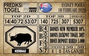 sdy18 Prediksi Sydney Pools Hari Ini