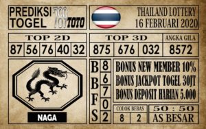 th16 Prediksi Thailand Lottery Hari Ini