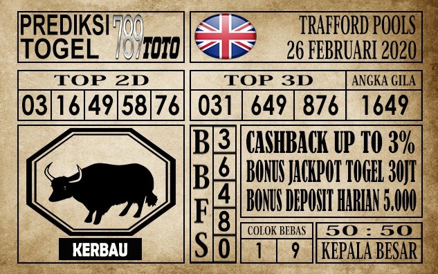 Prediksi Trafford Pools Hari Ini