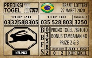 Prediksi Brazil Lottery Hari Ini 27 Mar 2020