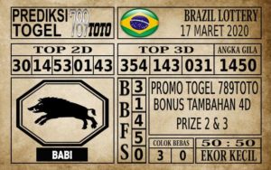 Prediksi Brazil Lottery Hari Ini 17 Mar 2020