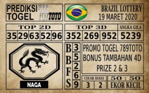 Prediksi Brazil Lottery Hari Ini 19 Mar 2020