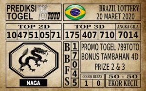 Prediksi Brazil Lottery Hari Ini 20 Mar 2020