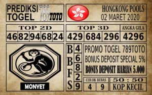 HKP Prediksi Hongkong Pools Hari Ini 02 Mar 2020