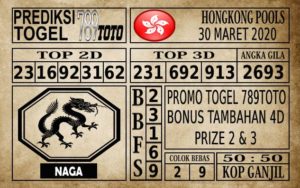 Prediksi Hongkong Pools Hari Ini 30 Mar 2020