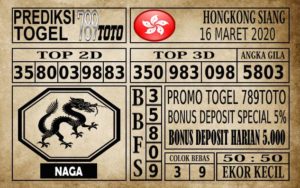 Prediksi Hongkong Siang Hari Ini 16 Mar 2020