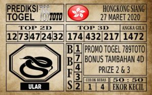 Prediksi Hongkong Siang Hari Ini 27 Mar 2020