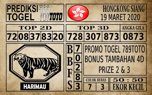 Prediksi Hongkong Siang Hari Ini 19 Mar 2020