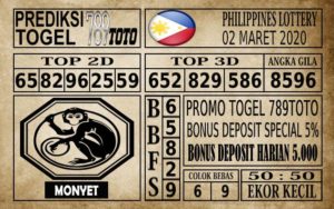 Prediksi Filipina PCSO Hari Ini 02 Mar 2020