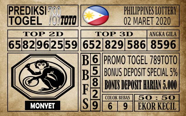 Prediksi Filipina PCSO Hari Ini 02 Mar 2020
