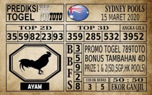 Prediksi Sydney Pools Hari Ini 15 Mar 2020