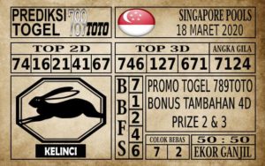 Prediksi Singapore Pools Hari ini 18 Mar 2020