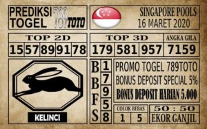 Prediksi Singapore Pools Hari ini 16 Mar 2020